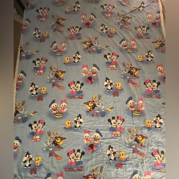 Vintage Looney Tunes Tunes Baby Disney Flannel Duvet Cover Twin - Picture 1 of 1